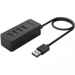 USB HUB 4-port USB 3.0 Orico W5P-U3-030, 30 см, Black